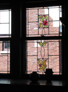 Art Nouveau stained glass window