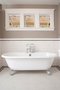 bathtub.