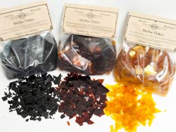 shellac flakes.