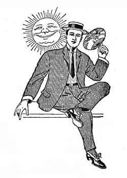 Man with a fan.