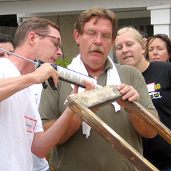 Bob Yapp at Window workshop.