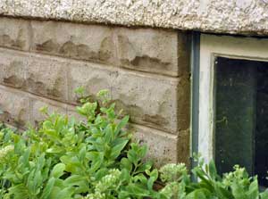 concrete block.