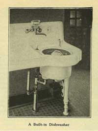 Photo of vintage dishwasher.