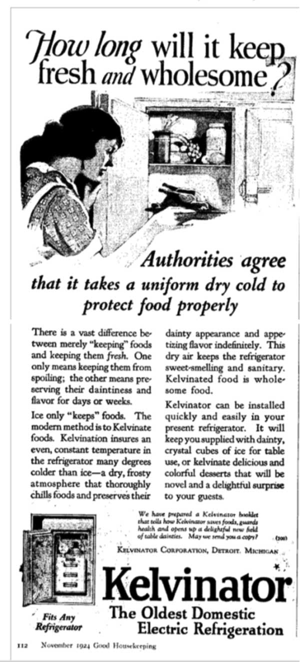 Kelvinator ad