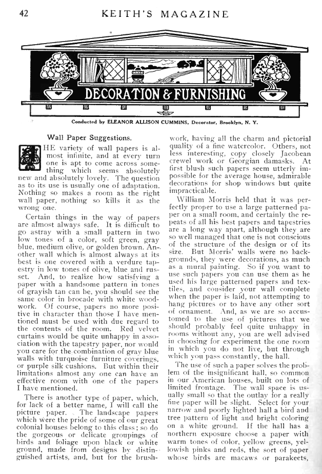 Wall paper article page 1