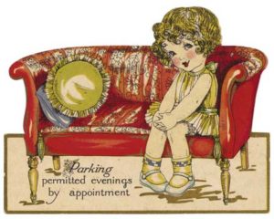 Valentine of girl on couch. 