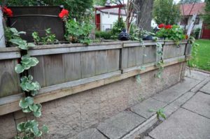planting boxes.