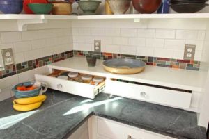 photo of close-up of countertop corner.