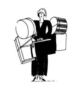 graphic of woman shopper