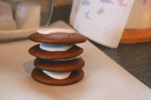 stacked cookies