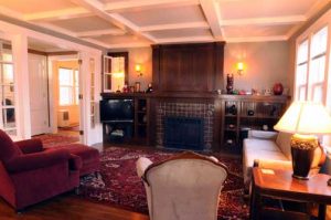 wide view of living room.