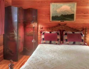 Screen in bedroom.