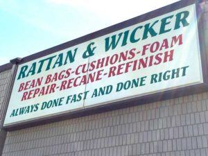 Aaxxon's Wicker sign.