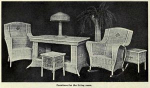 wicker chaise