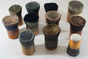 vintage brushes.