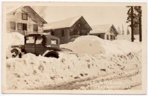 postcard of snowfall
