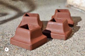 sandblasted caps.