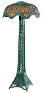 wicker floor lamp
