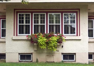 House with windowbox.
