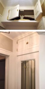 2 storage spaces.