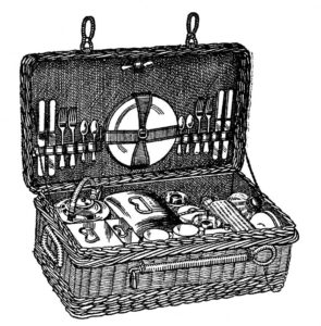 vintage picnic basket